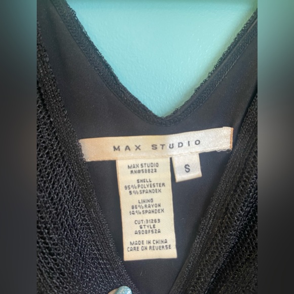 MaxMara Tiered Lace Black Mini Dress - Picture 4 of 7